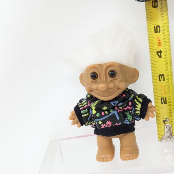 Vintage RUSS Troll Doll with Shirt and Short White Hair - Picture 14 of 15